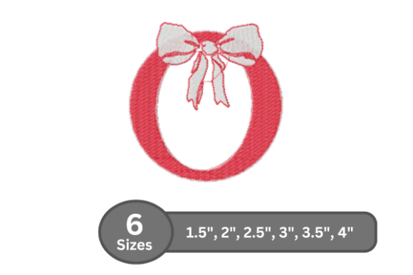 Cherry Knot Alphabet - O: A Sweet Monogram Choice