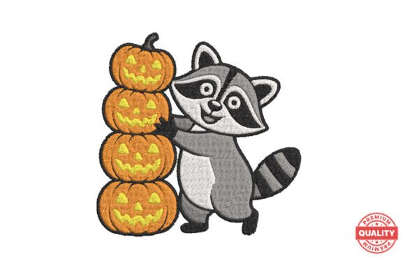 Cute Raccoon with Pumpkins: A Craft Fair Review