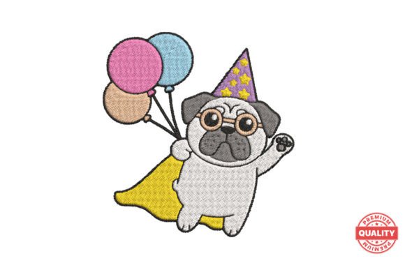 Flying Pug Wizard with Balloons: A Designer's Review