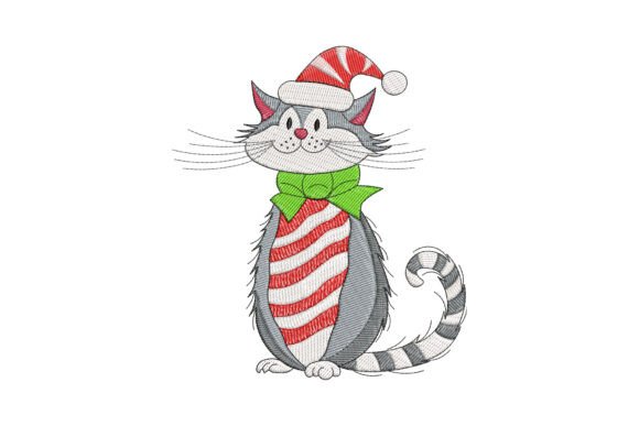 Funny Cat Christmas: A Designer's Take on Holiday Stitching