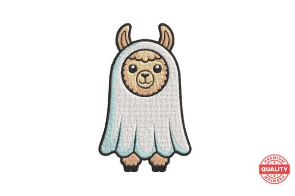 Ghost Alpaca Halloween: A Sweet Stitch for Spooky Gifts