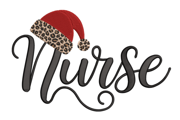 Nurse Leopard Santa Hat Embroidery Review