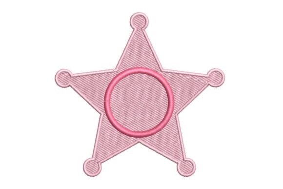 Pink Cowgirl Sheriff Badge Embroidery Review