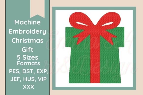 Review: Christmas Gift Box Machine Embroidery for Holiday Sales
