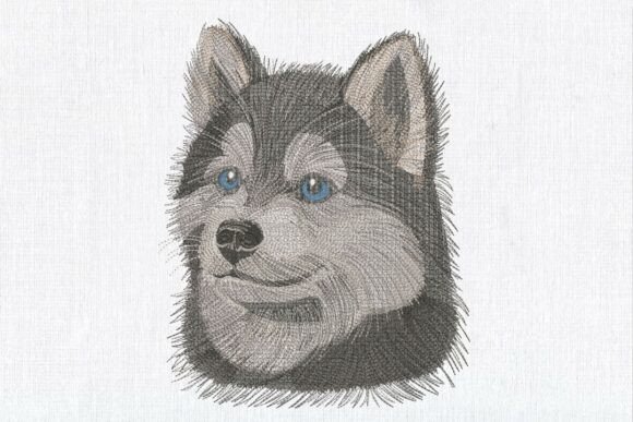 Review: Realistic Face Fluffy Husky Puppy for Boutique Sweatshirts