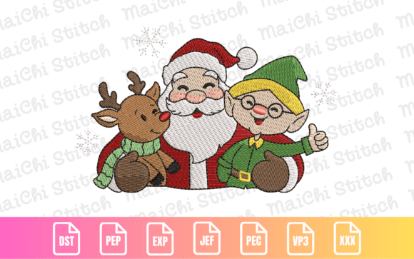 Smiling Santa Friends: A Designer's Review for Holiday Projects